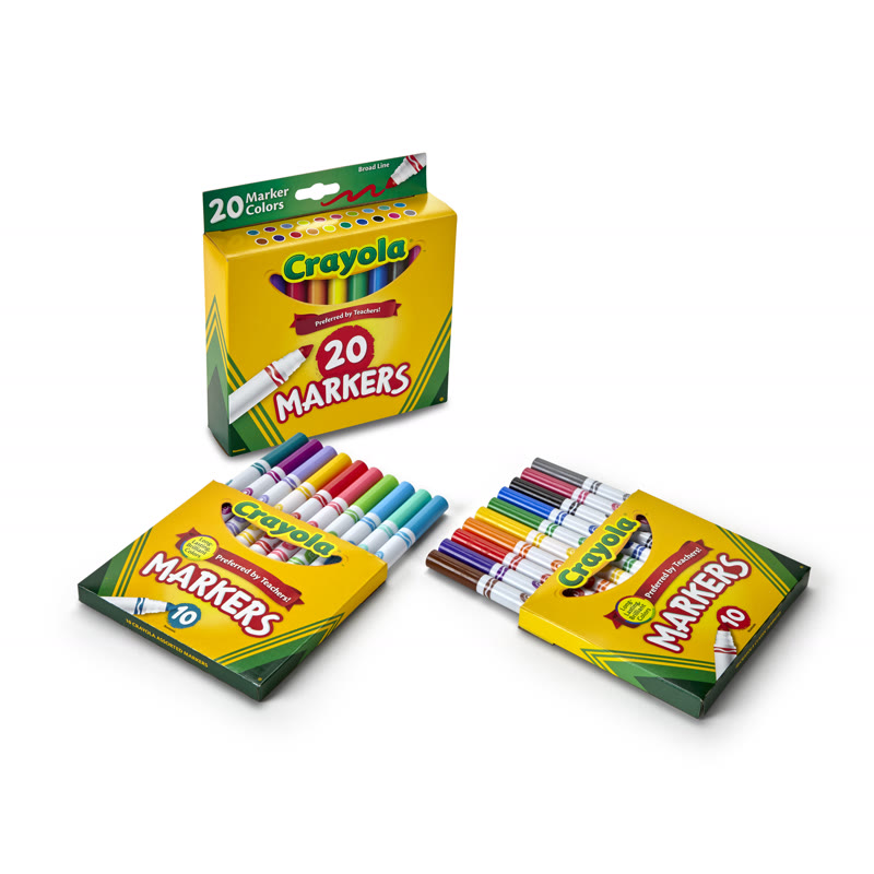 Bút lông màu Crayola 20 màu (rửa được)