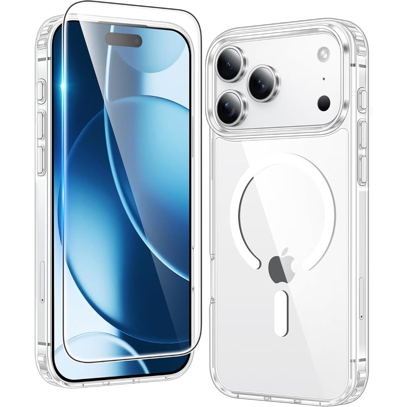 Op lung FNTCASE cho iPhone 17 (tu tinh, trong suot)