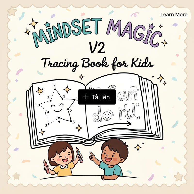 TRỌN BỘ 5 cuốn Vở tập tô Mindset Magic (PDF tự in)