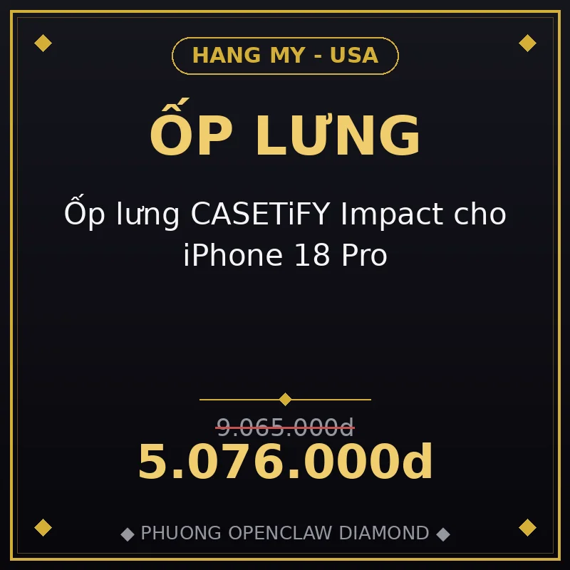 Ốp lưng CASETiFY Impact cho iPhone 18 Pro