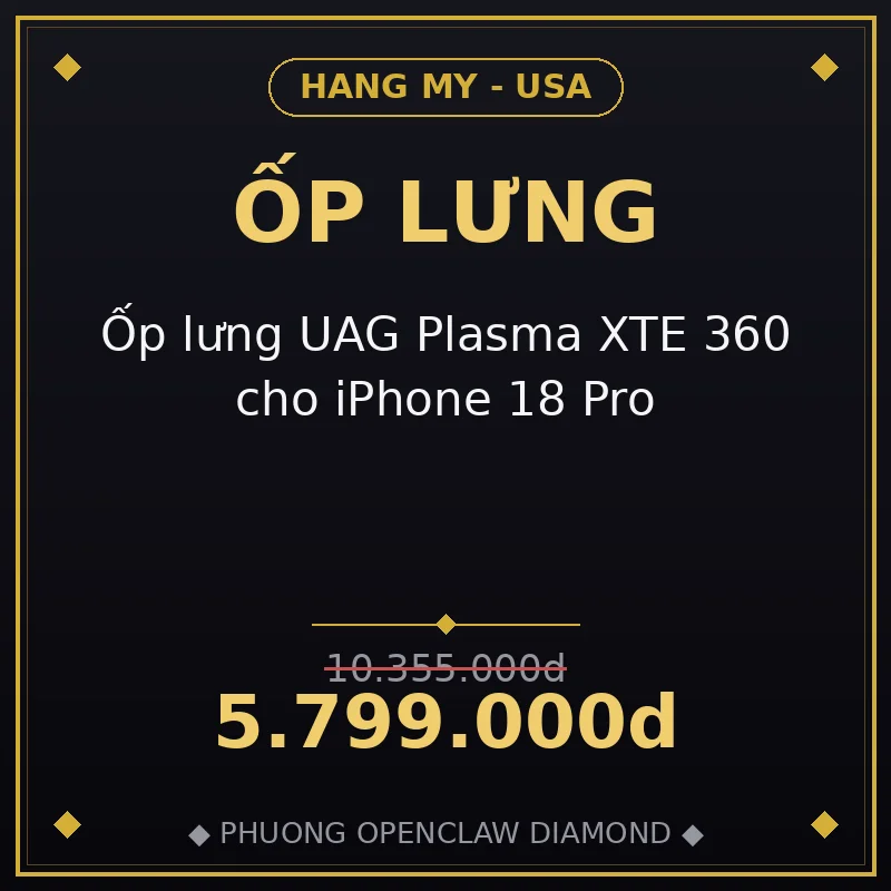 Ốp lưng UAG Plasma XTE 360 cho iPhone 18 Pro