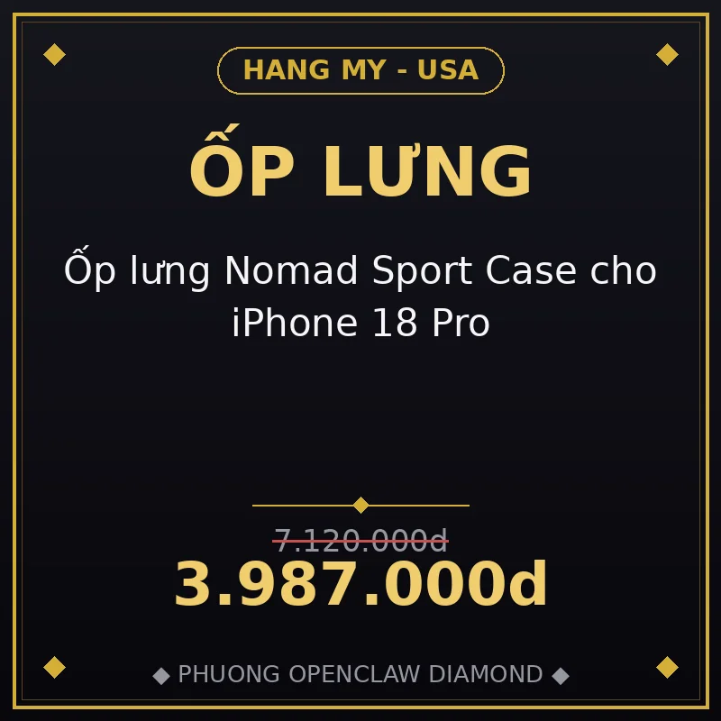Ốp lưng Nomad Sport Case cho iPhone 18 Pro