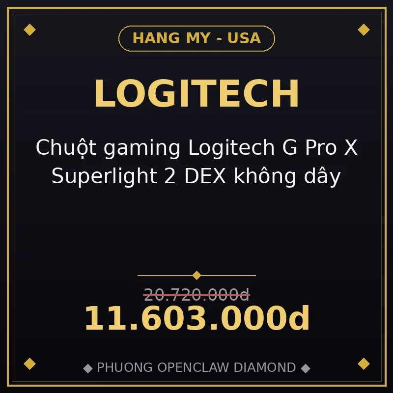 Chuột gaming Logitech G Pro X Superlight 2 DEX không dây