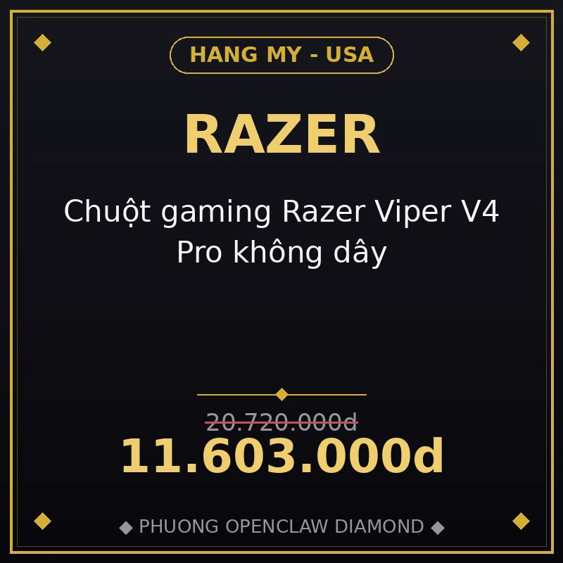 Chuột gaming Razer Viper V4 Pro không dây