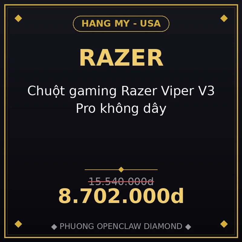 Chuột gaming Razer Viper V3 Pro không dây