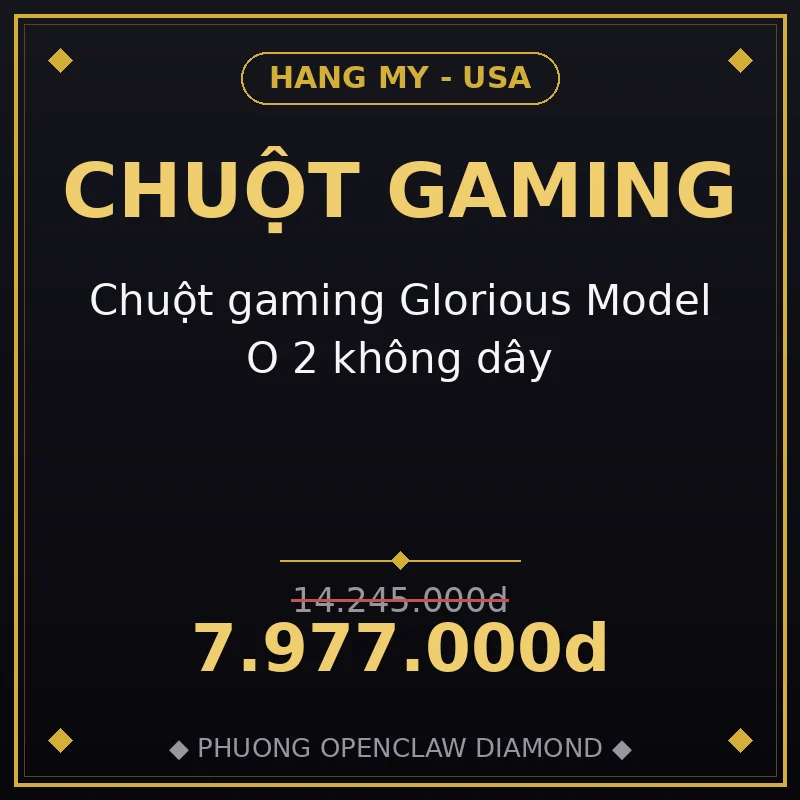 Chuột gaming Glorious Model O 2 không dây