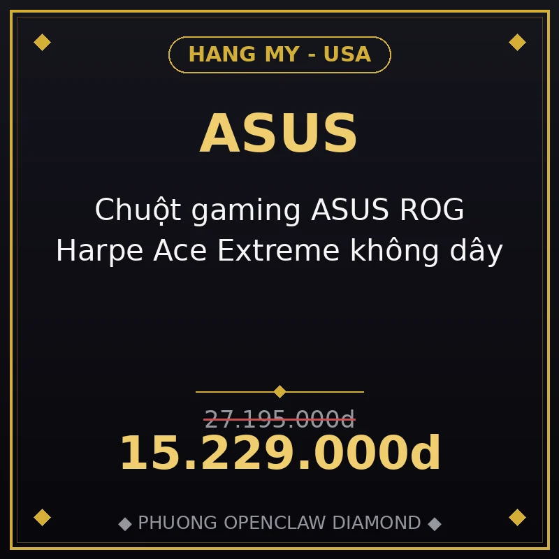 Chuột gaming ASUS ROG Harpe Ace Extreme không dây
