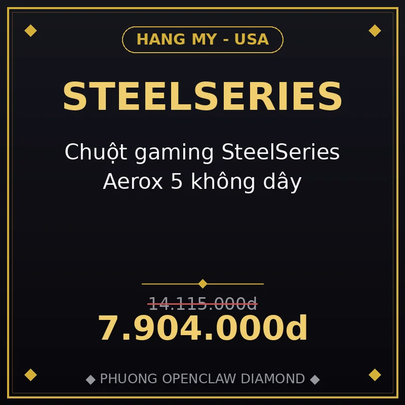 Chuột gaming SteelSeries Aerox 5 không dây