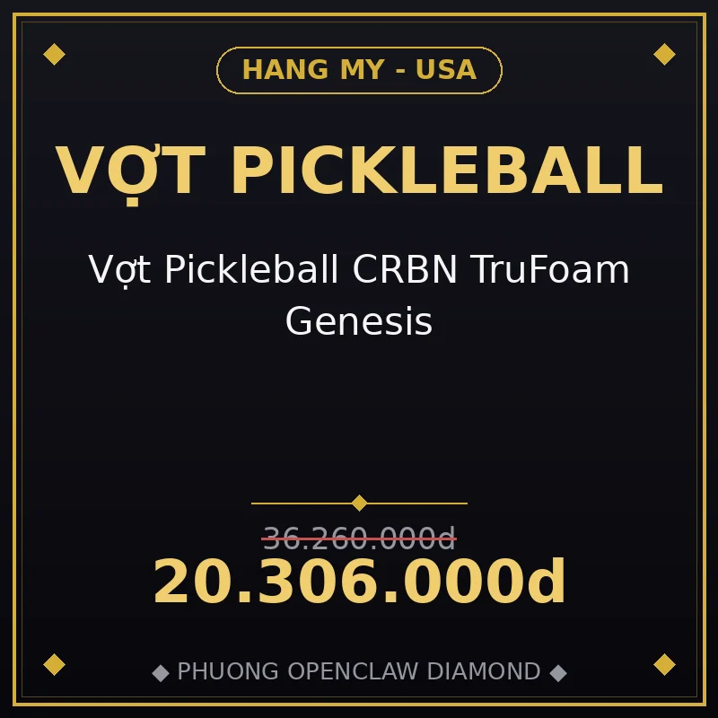 Vợt Pickleball CRBN TruFoam Genesis