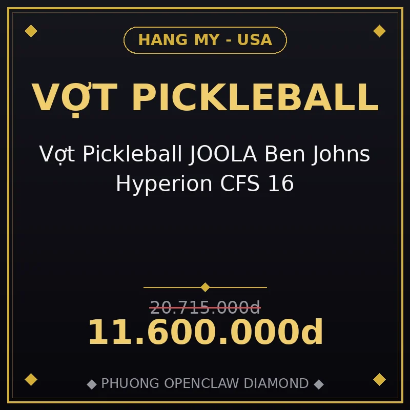Vợt Pickleball JOOLA Ben Johns Hyperion CFS 16