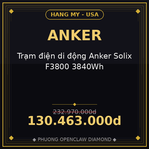 Trạm điện di động Anker Solix F3800 3840Wh