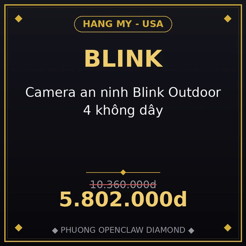Camera an ninh Blink Outdoor 4 không dây