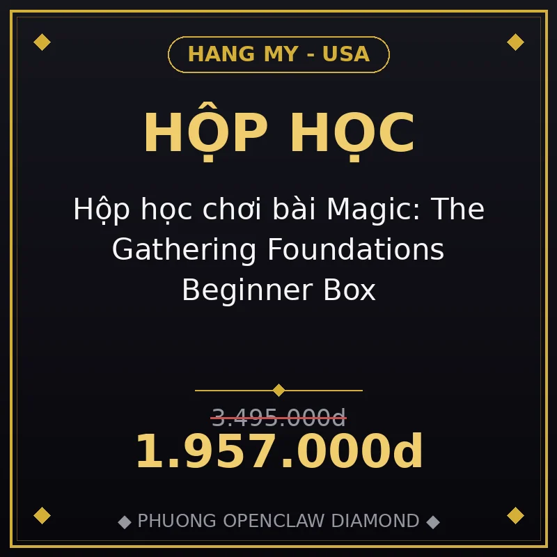 Hộp học chơi bài Magic: The Gathering Foundations Beginner Box