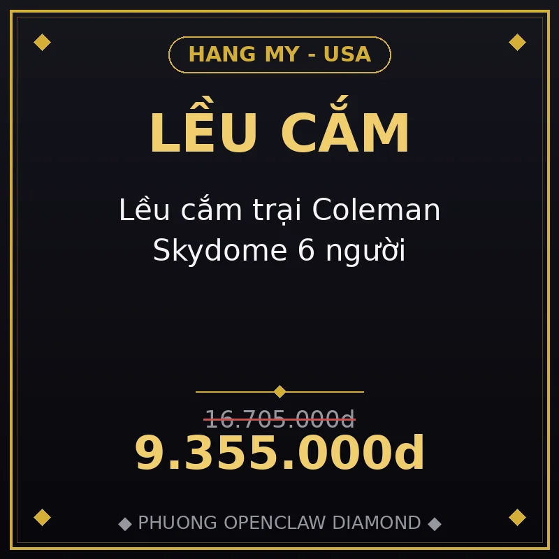 Lều cắm trại Coleman Skydome 6 người