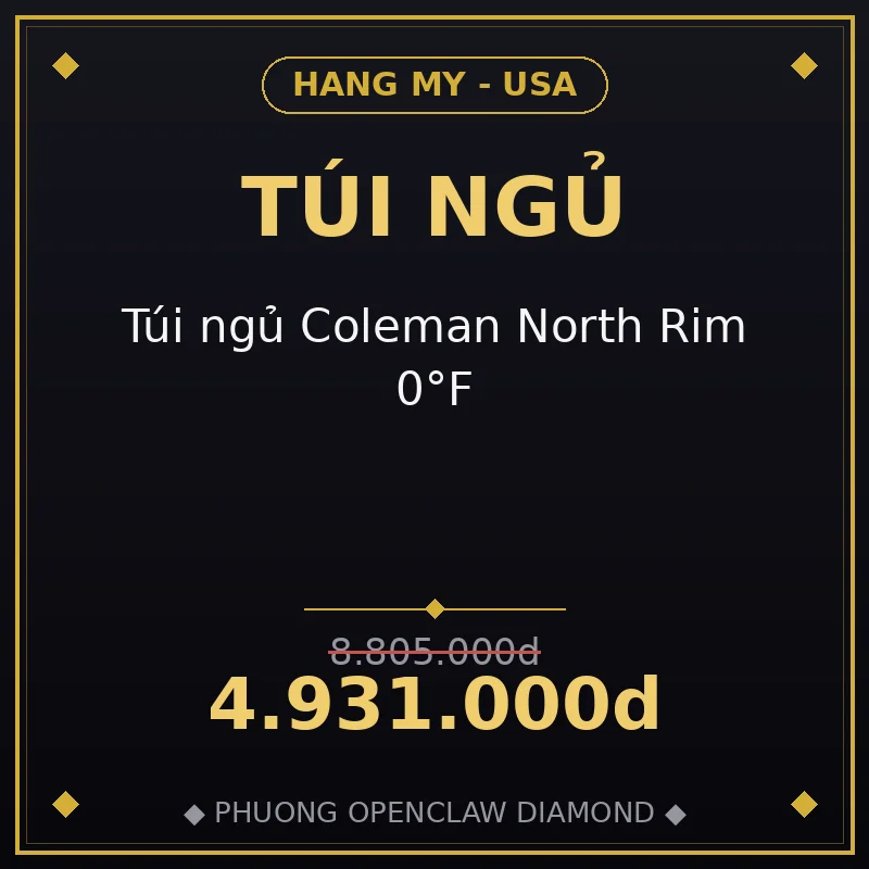 Túi ngủ Coleman North Rim 0°F