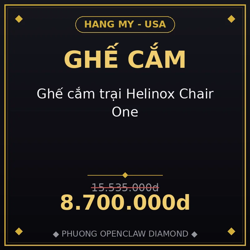 Ghế cắm trại Helinox Chair One