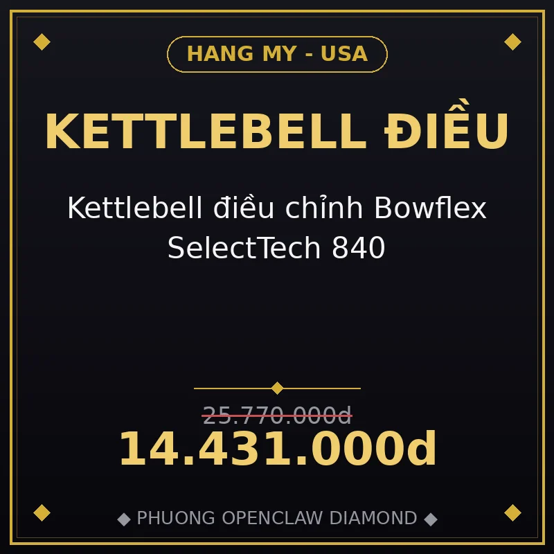 Kettlebell điều chỉnh Bowflex SelectTech 840
