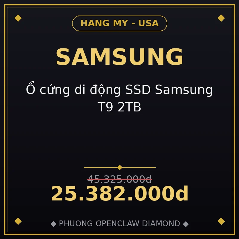 Ổ cứng di động SSD Samsung T9 2TB