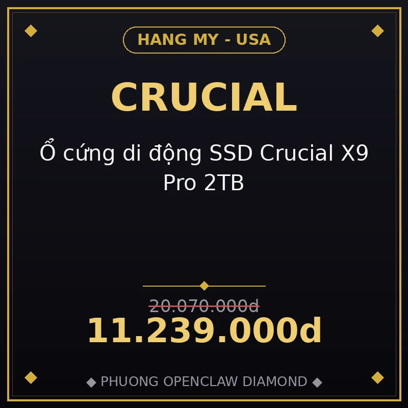 Ổ cứng di động SSD Crucial X9 Pro 2TB