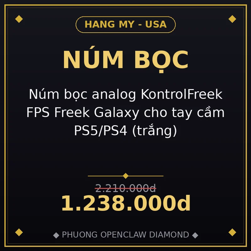Núm bọc analog KontrolFreek FPS Freek Galaxy cho tay cầm PS5/PS4 (trắng)
