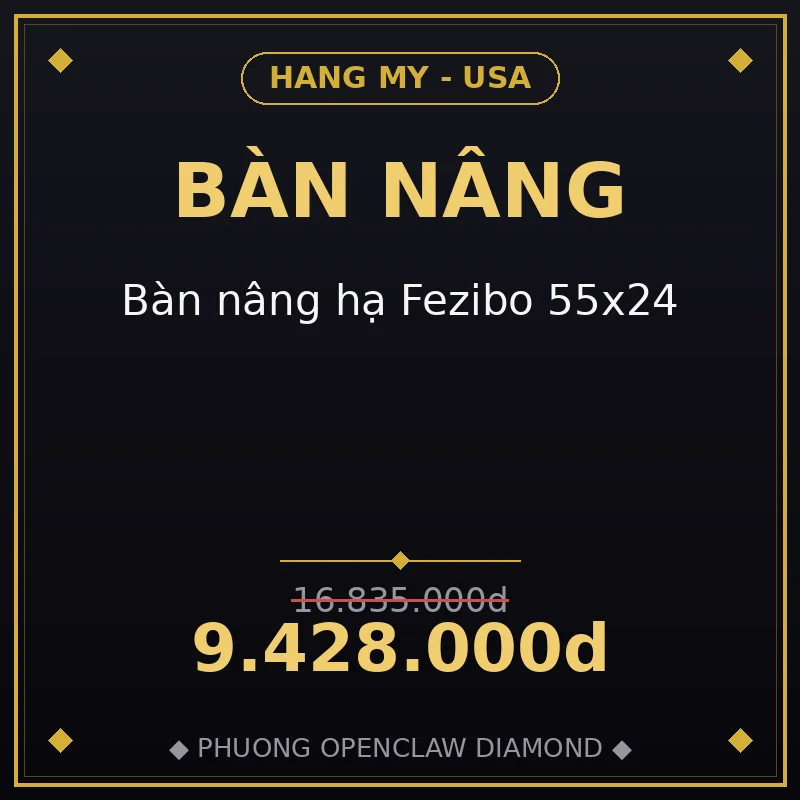 Bàn nâng hạ Fezibo 55x24