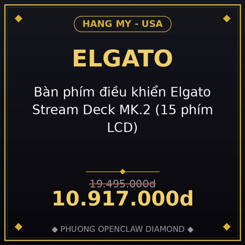 Bàn phím điều khiển Elgato Stream Deck MK.2 (15 phím LCD)