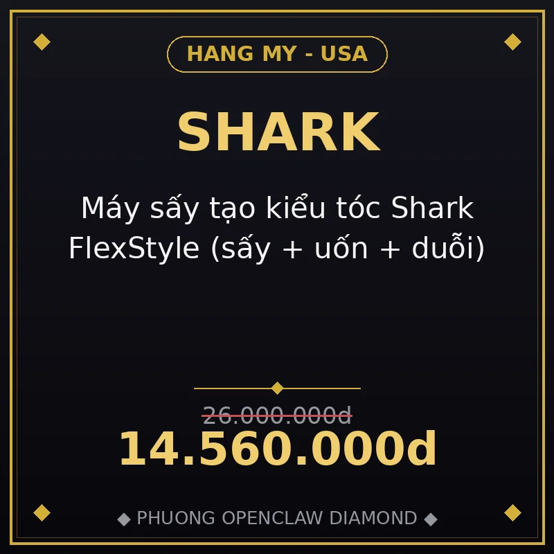 Máy sấy tạo kiểu tóc Shark FlexStyle (sấy + uốn + duỗi)