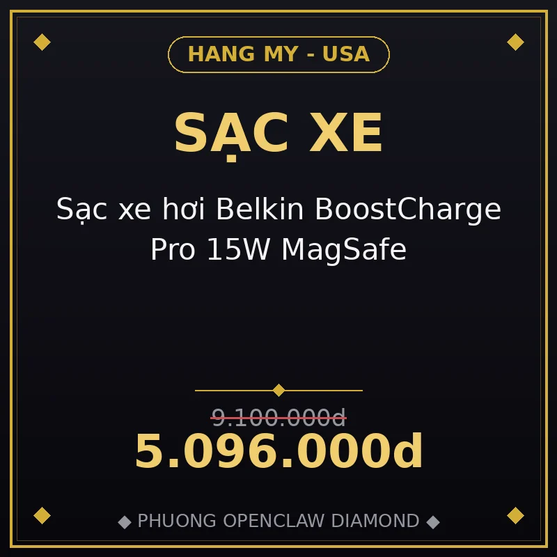 Sạc xe hơi Belkin BoostCharge Pro 15W MagSafe