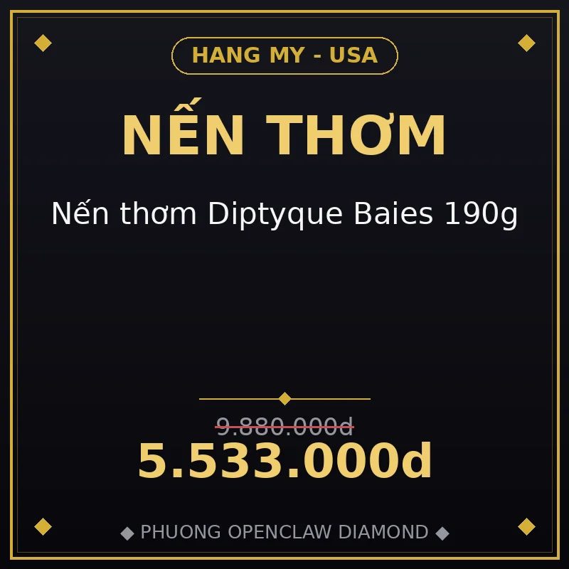 Nến thơm Diptyque Baies 190g