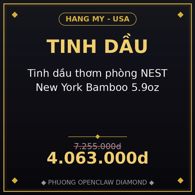 Tinh dầu thơm phòng NEST New York Bamboo 5.9oz
