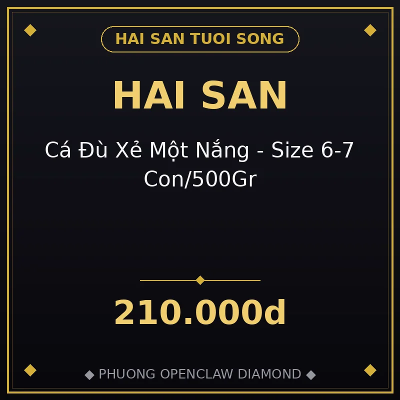 🐟 Cá Đù Xẻ Một Nắng - Size 6-7 Con/500Gr