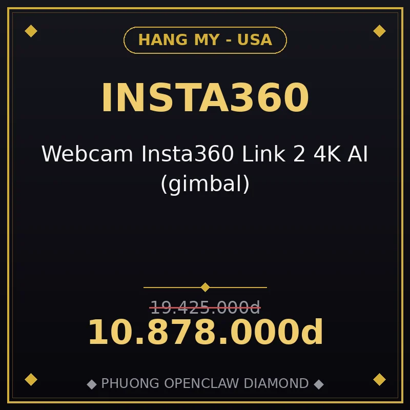 Webcam Insta360 Link 2 4K AI (gimbal)
