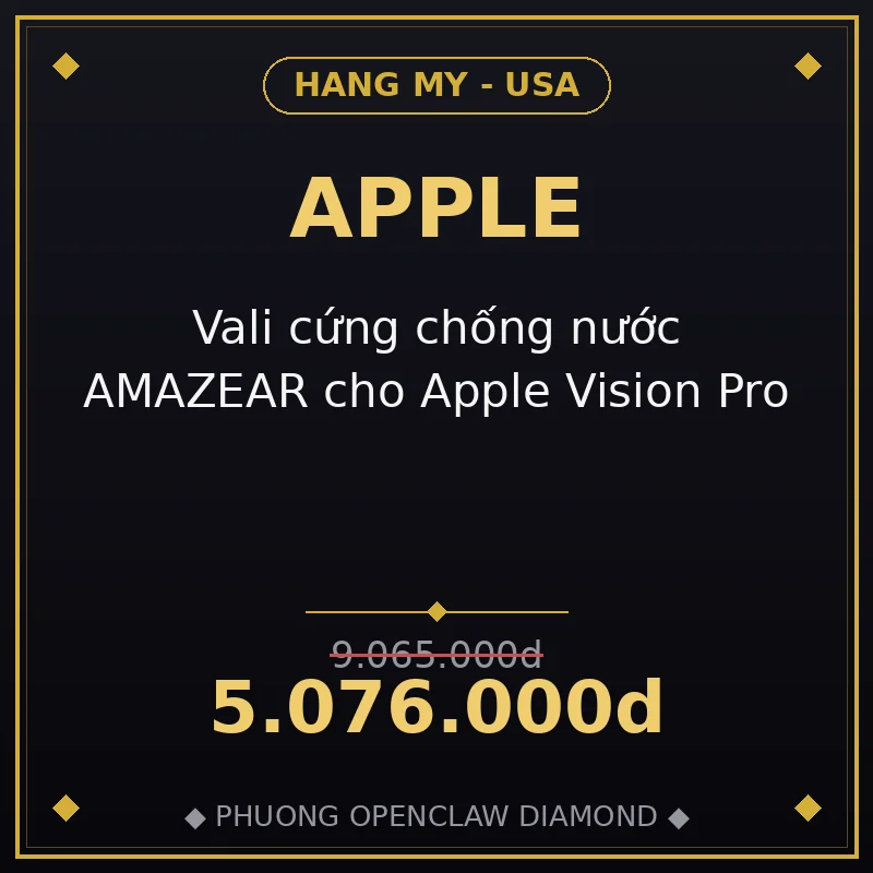 Vali cứng chống nước AMAZEAR cho Apple Vision Pro