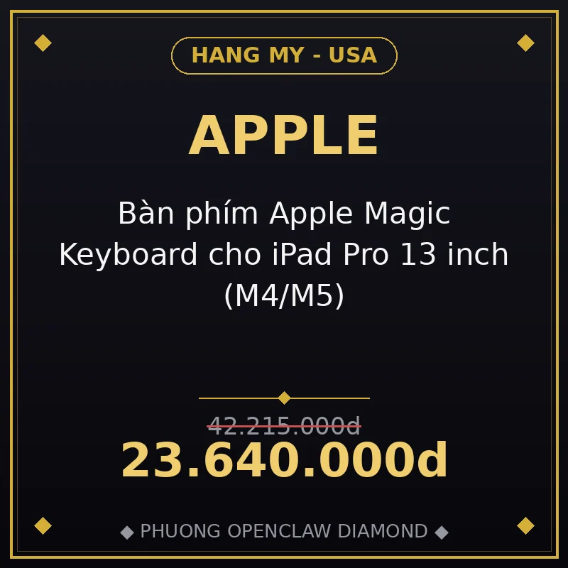 Bàn phím Apple Magic Keyboard cho iPad Pro 13 inch (M4/M5)