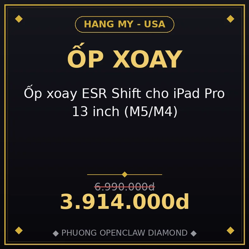 Ốp xoay ESR Shift cho iPad Pro 13 inch (M5/M4)