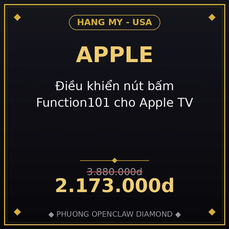 Điều khiển nút bấm Function101 cho Apple TV