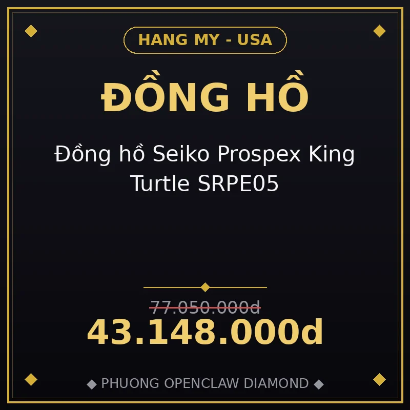 Đồng hồ Seiko Prospex King Turtle SRPE05