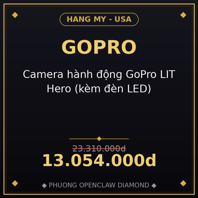 Camera hành động GoPro LIT Hero (kèm đèn LED)