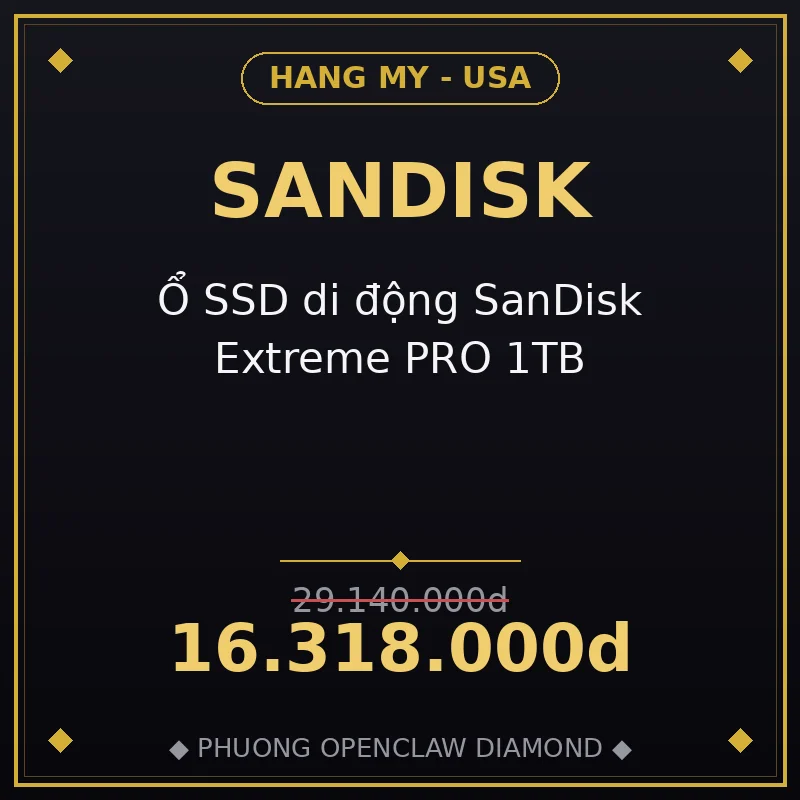 Ổ SSD di động SanDisk Extreme PRO 1TB