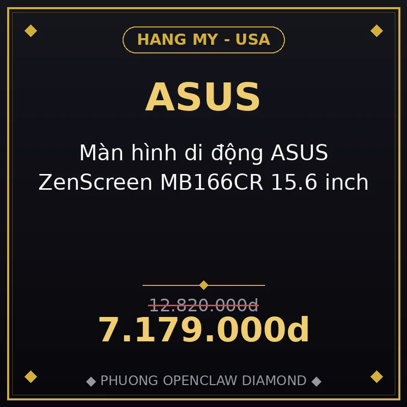 Màn hình di động ASUS ZenScreen MB166CR 15.6 inch