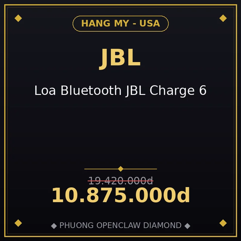 Loa Bluetooth JBL Charge 6
