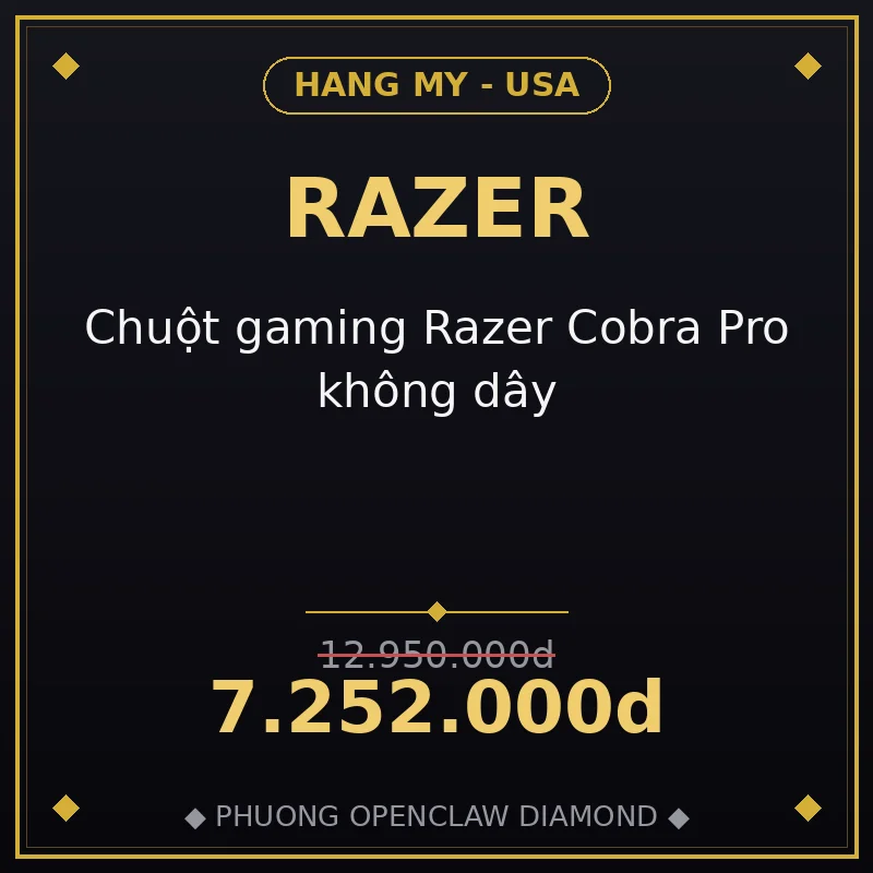 Chuột gaming Razer Cobra Pro không dây