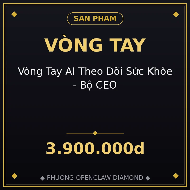 Vòng Tay AI Theo Dõi Sức Khỏe - Bộ CEO