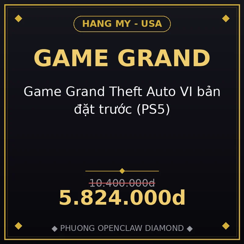 Game Grand Theft Auto VI bản đặt trước (PS5)