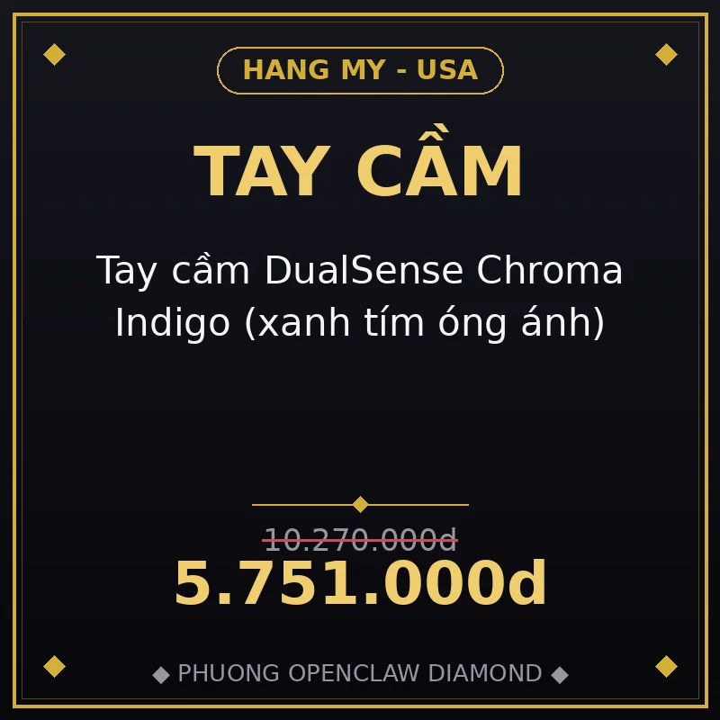 Tay cầm DualSense Chroma Indigo (xanh tím óng ánh)