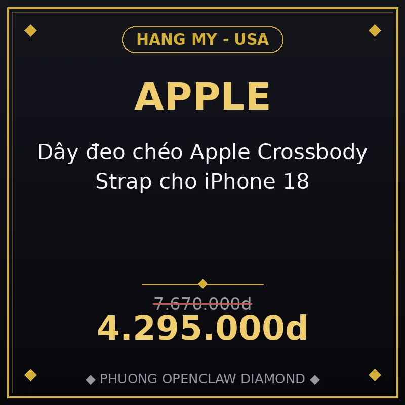 Dây đeo chéo Apple Crossbody Strap cho iPhone 18