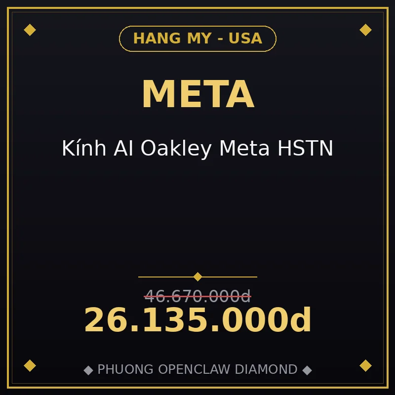 Kính AI Oakley Meta HSTN