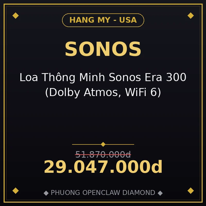 Loa Thông Minh Sonos Era 300 (Dolby Atmos, WiFi 6)