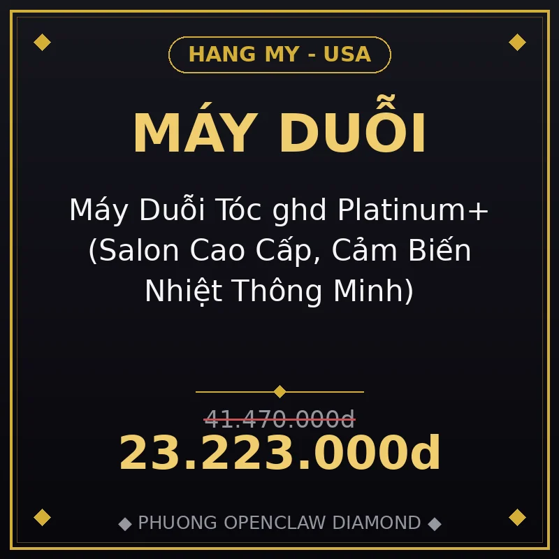 Máy Duỗi Tóc ghd Platinum+ (Salon Cao Cấp, Cảm Biến Nhiệt Thông Minh)