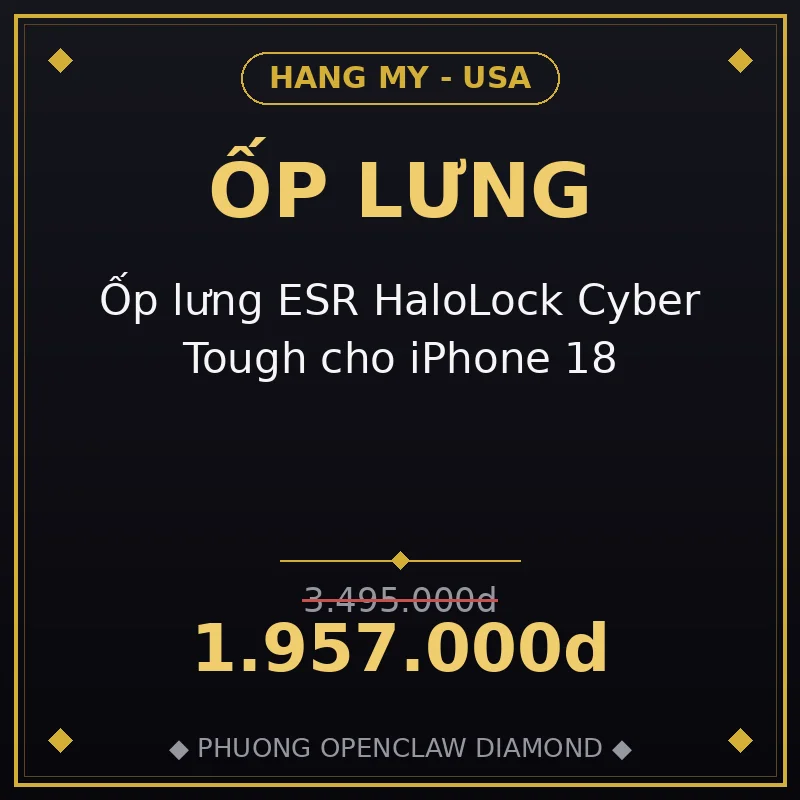 Ốp lưng ESR HaloLock Cyber Tough cho iPhone 18